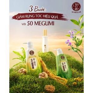 Combo Dầu gội & Dầu xả 400ml Ngăn rụng tóc 50 Megumi Hair Fall Control