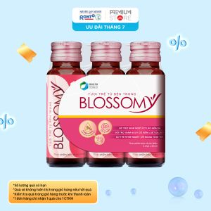 Thực phẩm bảo vệ sức khỏe giúp da sáng đẹp và dạ dày khỏe Blossomy lốc 03 chai x 50ml