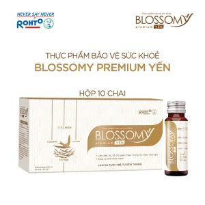 Combo 2 hộp thực phẩm bảo vệ sức khỏe giúp Tăng sức khỏe Sáng mịn da Blossomy Premium  Tổ Yến Collagen (hộp 10 chai x 50ml)