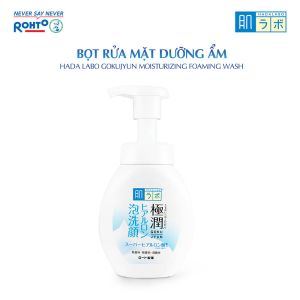 Combo Bọt rửa mặt dưỡng ẩm Hada Labo Gokujyun Moisturizing Foaming Wash: chai 160ml + Túi refill 140ml