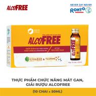 Thực phẩm bảo vệ sức khỏe giúp Giải rượu bia & Bảo vệ gan Alcofree hộp 10 chai x 50ml