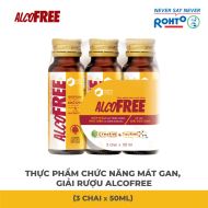 Thực phẩm bảo vệ sức khỏe giúp Giải rượu bia & Bảo vệ gan Alcofree lốc 3 chai x 50ml