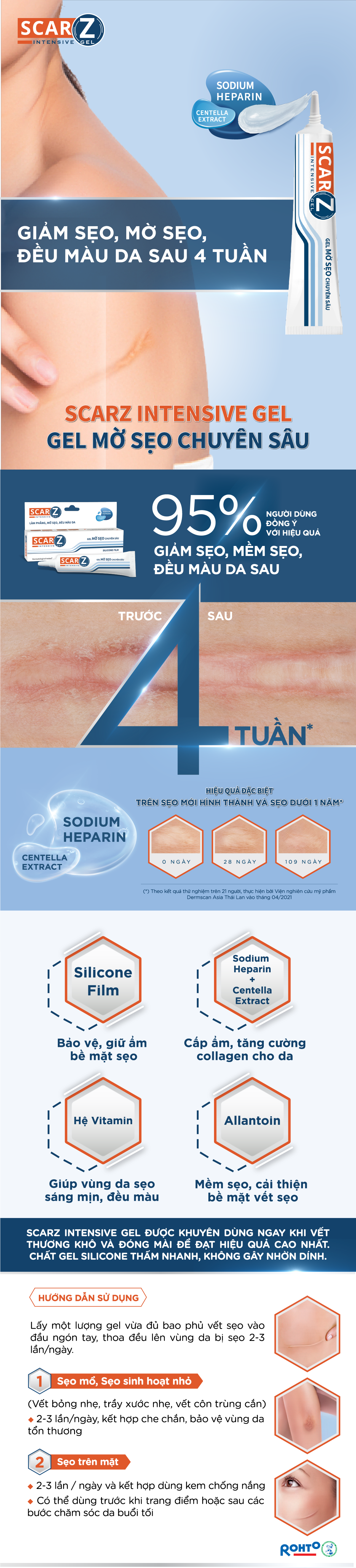 Gel mờ sẹo chuyên sâu Scarz Intensive Gel 9g Hình 6